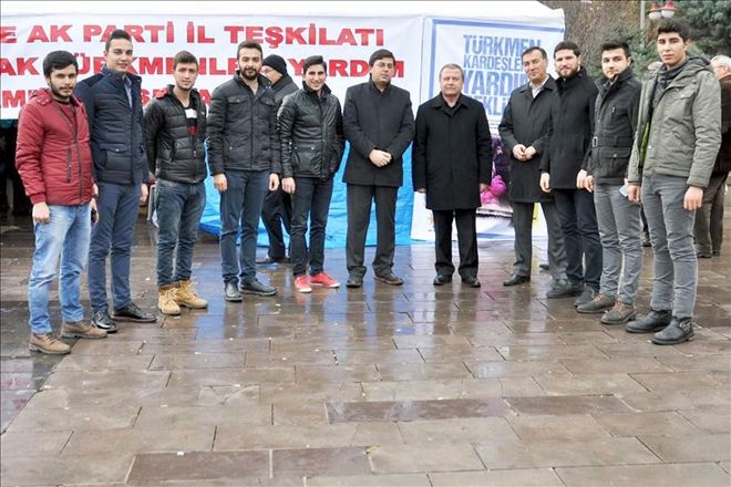 Ak Partili gençlerden Türkmenlere battaniye