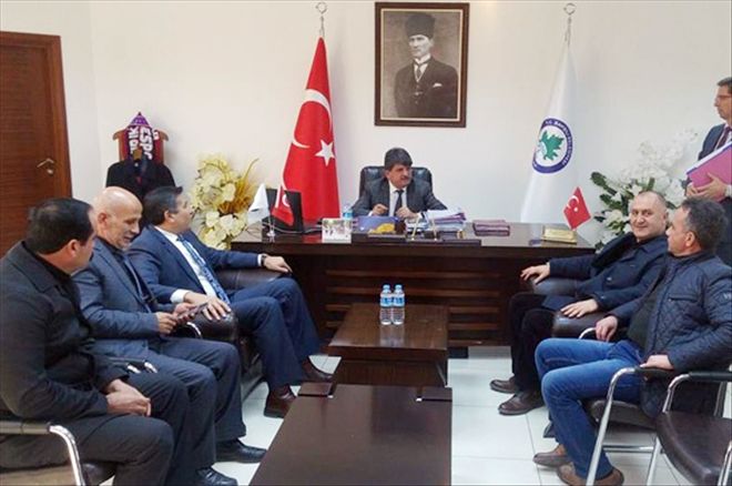 Mustafa Teke, Bahşılı Belediye Başkanı Uyar´ı ziyaret etti