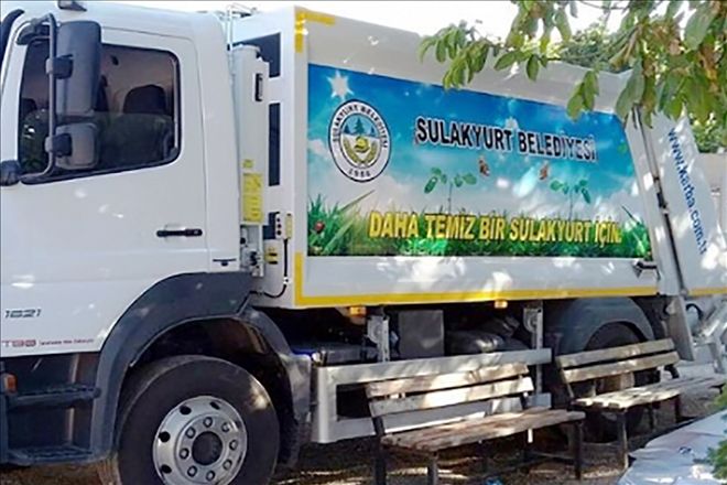 Sulakyurt Belediyesine yeni çöp toplama kamyonu