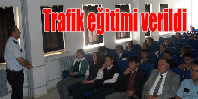 Öğrencilere trafik eğitimi 