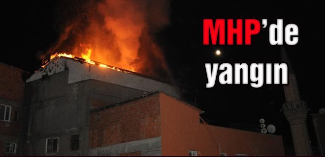 MHP binasında yangın 