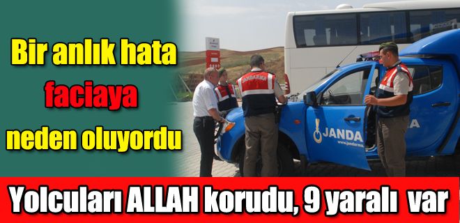 Kırıkkale`de trafik kazası: 9 yaralı