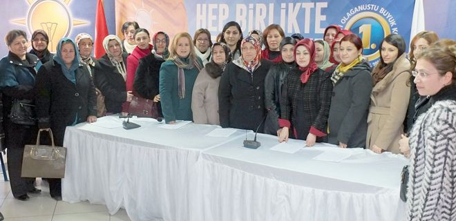 AK Partili kadınlarda kongre heyecanı başladı