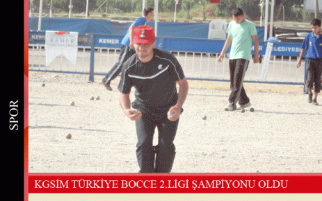 KGSİM Türkiye Bocce 2.ligi şampiyonu oldu 