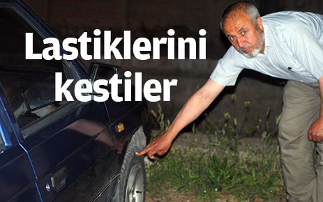 Kırıkkale`de 23 aracın lastikleri kesildi
