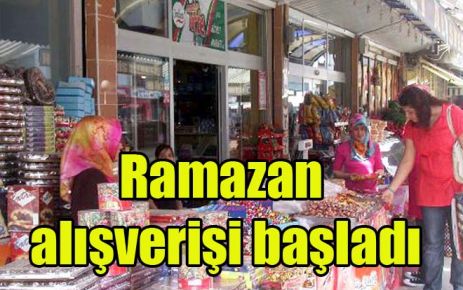Ramazan alışverişi başladı