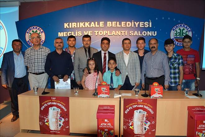 615 kg atık pil toplandı