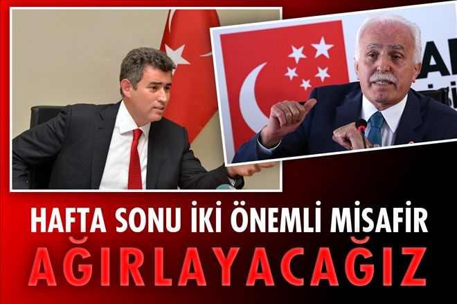 Hafta sonu iki misafir  ağrılıyoruz