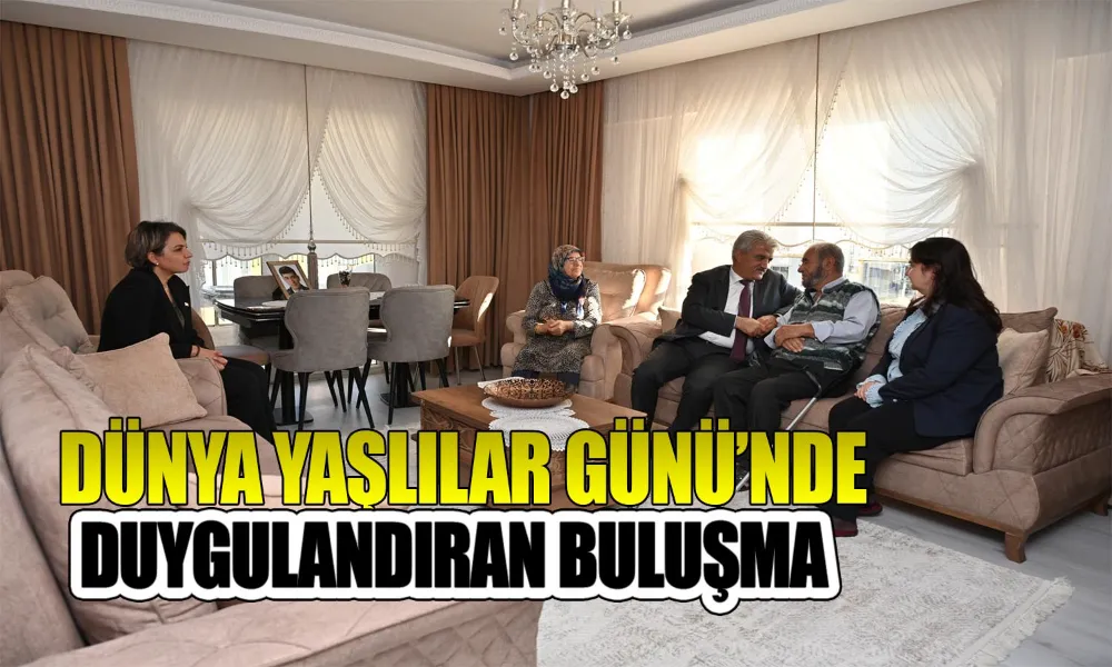 Dünya Yaşlılar Günü’nde Şehit Ailesine Anlamlı Ziyaret