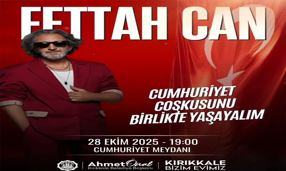 Cumhuriyet’in 102. Yılı Fettah Can Şarkılarıyla Kutlanacak