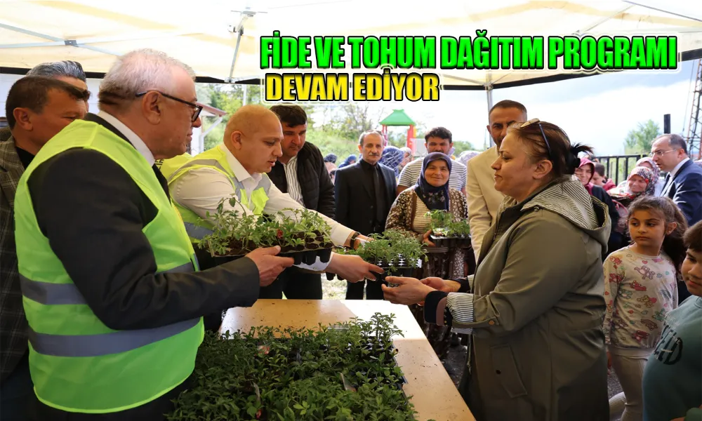 SEBZE FİDESİ VE ATA TOHUMU DAĞIITILDI