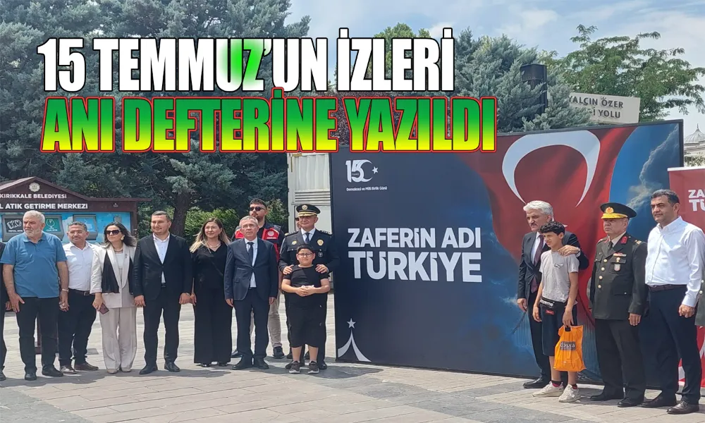 Milletin Direnişi Anı Defterine Yazıldı