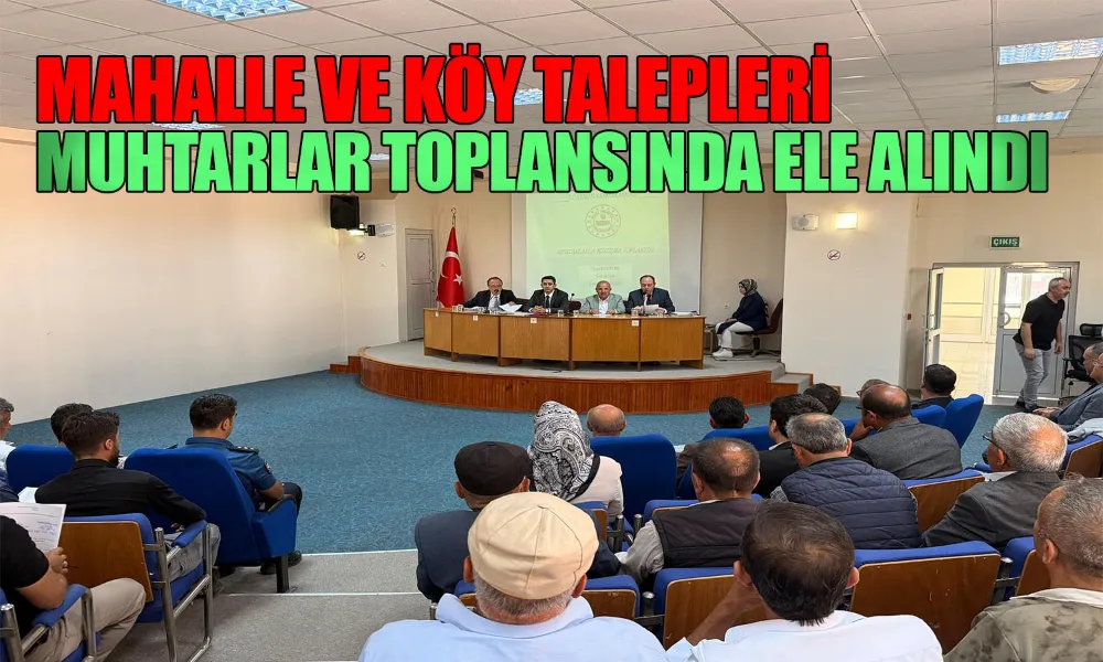 Keskin’de Mahalle ve Köy İhtiyaçları Görüşüldü