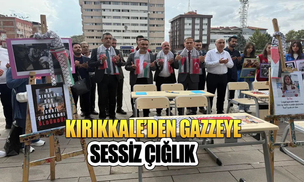 Gazze’deki Çocuklar İçin Boş Sıralar Kırıkkale’de Anıldı