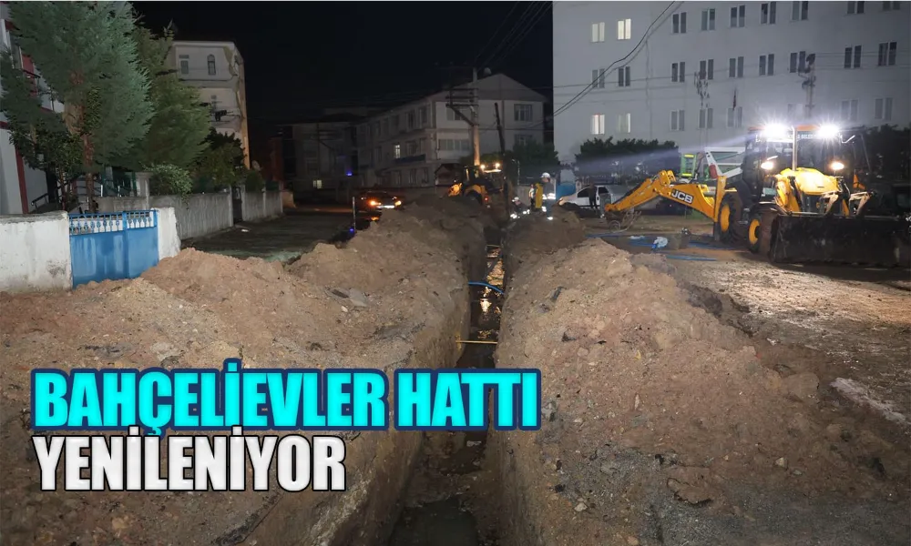 Fen İşleri Ekipleri, 1000 Metrelik Su Hattını Yeniliyor