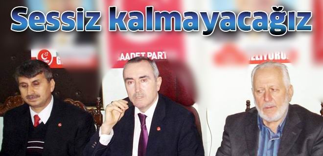 Milli görüş zulme sessiz kalmayacak 