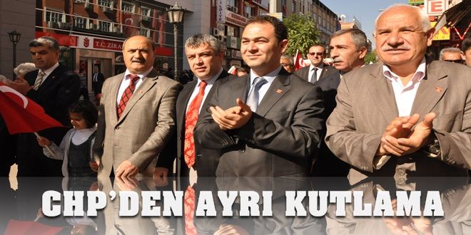 CHP ayrı kutladı