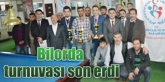 Cumhuriyet kupası bilardo turnuvası sona erdi