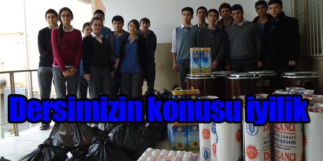 Dersimizin konusu iyilik