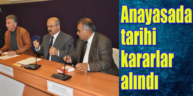 Anayasa çalışmalarında tarihi karar