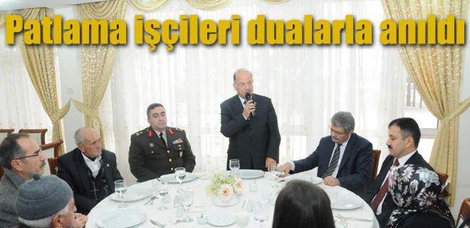 Patlama işçileri dualarla anıldı 