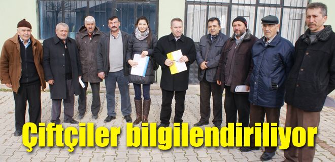 Çiftçiler bilgilendiriliyor verim artıyor 