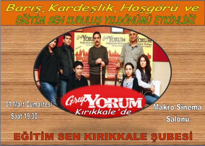 Grup Yorum geliyor 