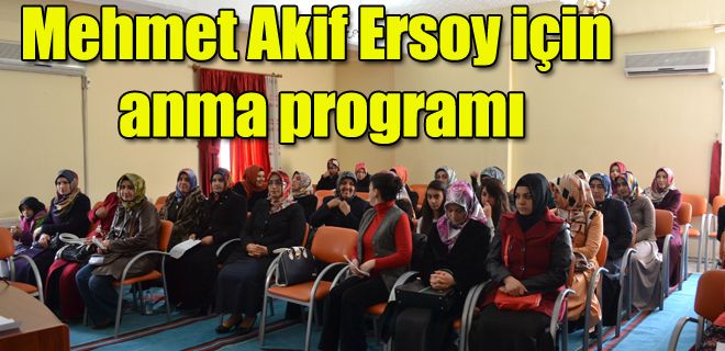 Anma programı düzenlendi