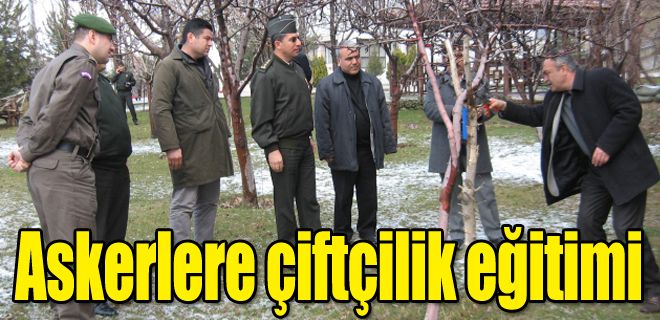 Askerlere çiftçilik eğitimi 