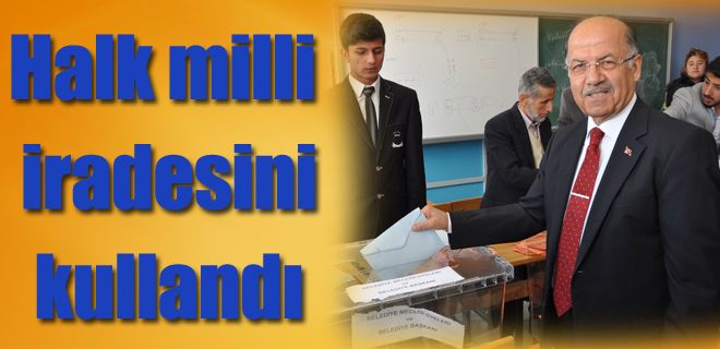 Halk milli iradesini kullandı 