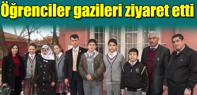 Öğrenciler gazileri ziyaret etti 