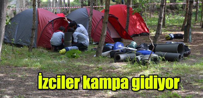 İzciler kampa gidiyor 