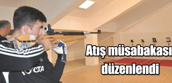 Atış müsabakası düzenlendi 