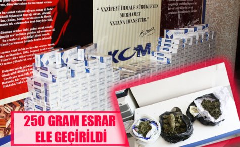 250 GRAM ESRAR ELE GEÇİRİLDİ