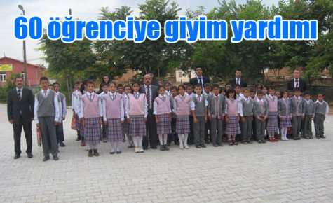 60 öğrenciye giyim yardımı