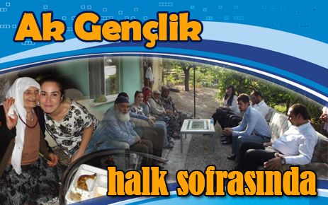 Ak Gençlik halk sofrasında