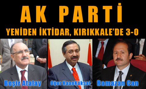 AK PARTİ KIRIKKALE`DE 3-0 YAPTI