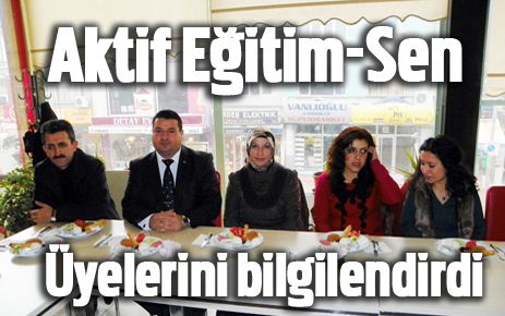 Aktif Eğitim Sendikası kadın üyelerini bilgilendirdi