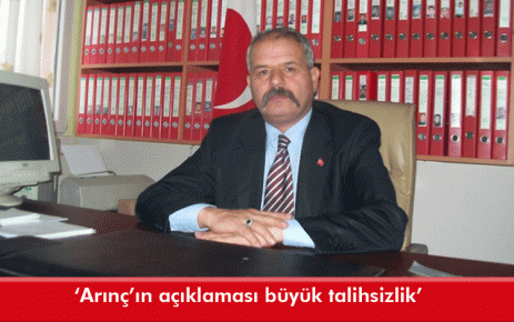 ?Arınç?ın açıklaması büyük talihsizlik?