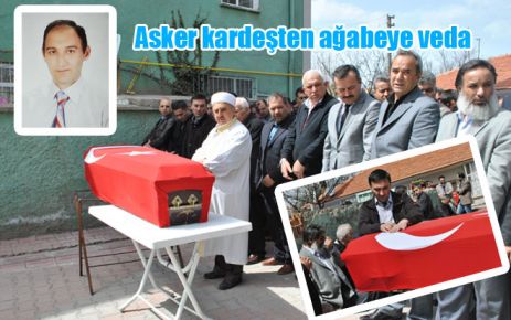 Asker kardeşten ağabeye veda