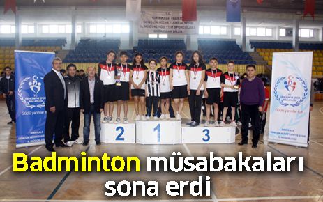 Badminton müsabakaları sona erdi