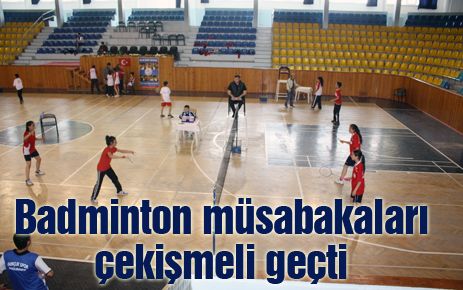 Badminton müsabakaları yapıldı