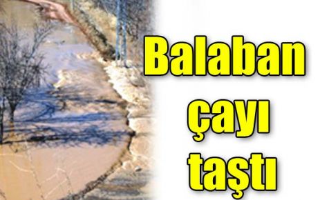 Balaban çayı taştı