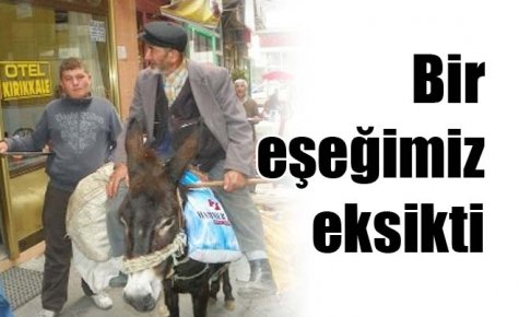 Bir eşeğimiz eksikti