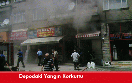 Depodaki Yangın Korkuttu