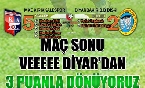 DİYARBAKIR B.Ş. DİSKİ - MKE KIRIKKALESPOR 