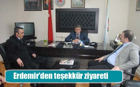 Erdemir?den teşekkür ziyareti 