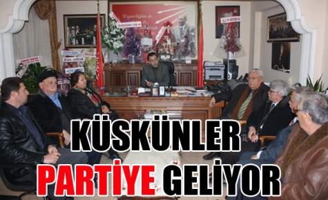 ESKİ KÜSKÜNLER PARTİYE GELMEYE BAŞLADI 