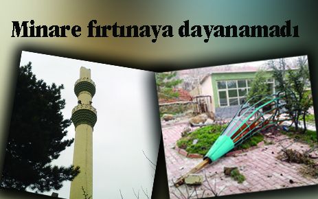 Fırtınaya dayanamadı