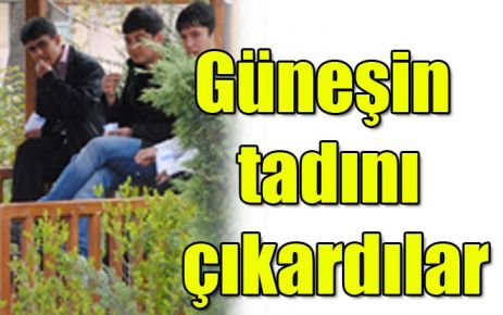 Güneşin tadını çıkardılar 